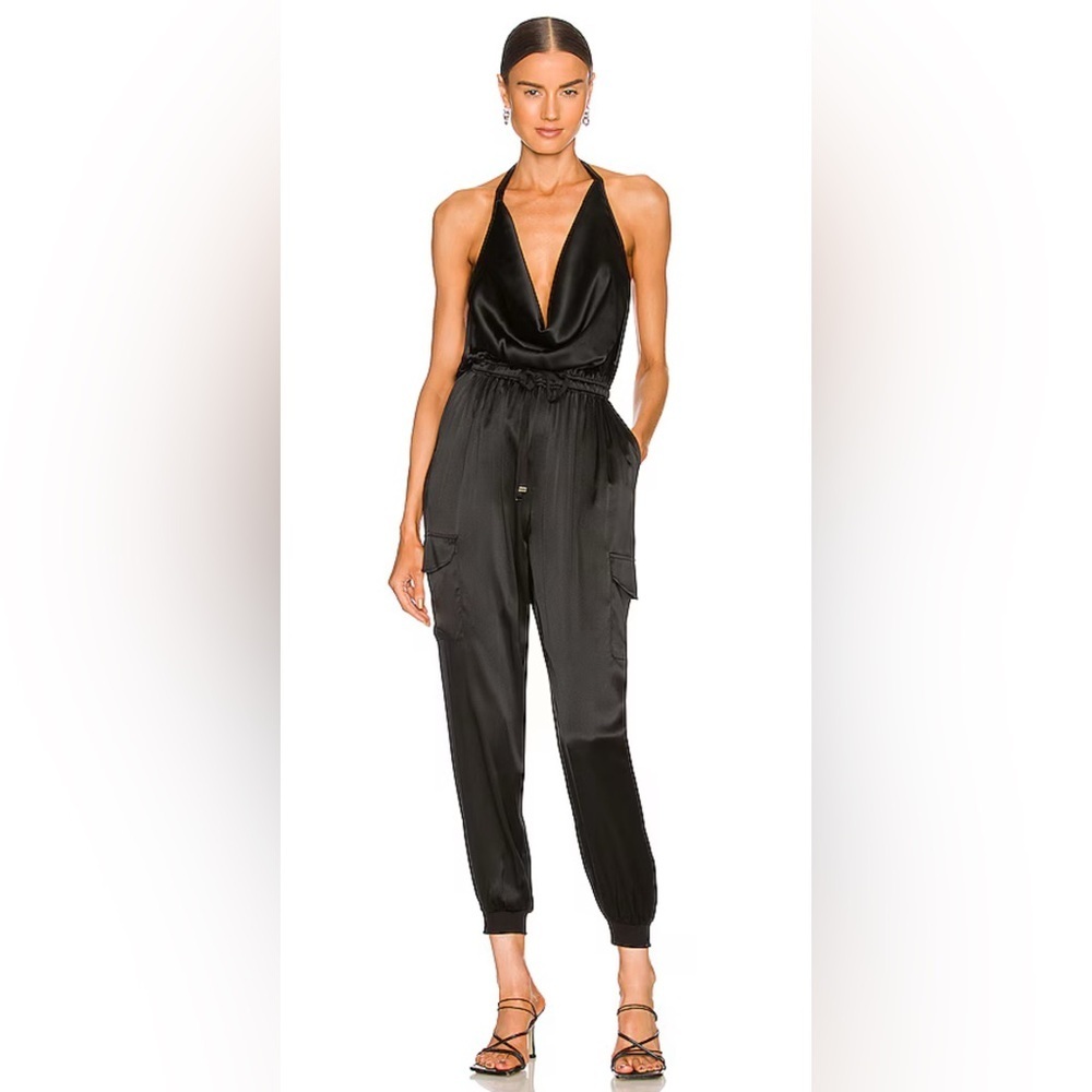 Cami Nyc Jackie Silk Jumpsuit In Black, Size Xs
